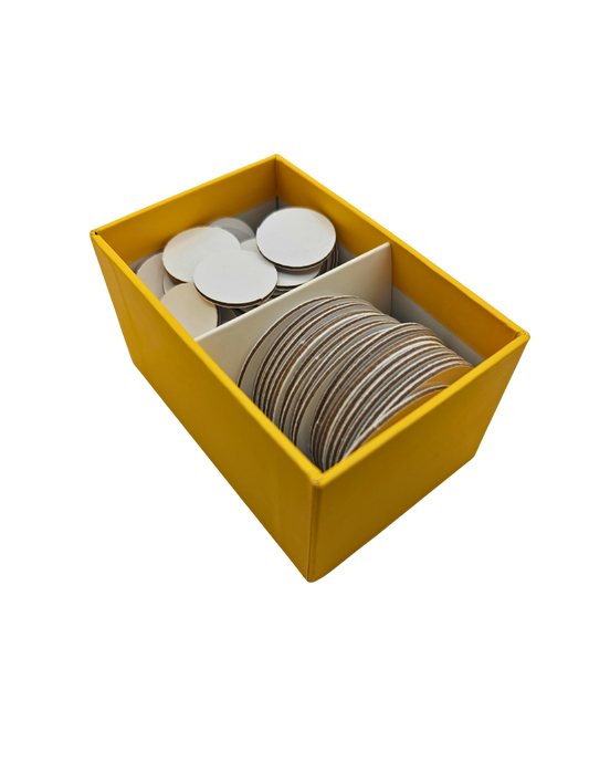 Futhark 100 Dry Erase Tokens for DND – Reusable RPG Tokens in 2 Sizes for Combat Tracking, Initiative, Conditions, and Effects – Reusable Circle Markers for Tabletop Board Games Accessories (100 PCS)