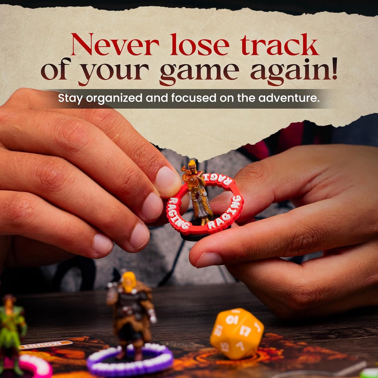 DND Condition Rings Set: 112 Vibrant DND Condition Markers to Eliminate Confusion - Great DND Gift in Exceptional Storage Box