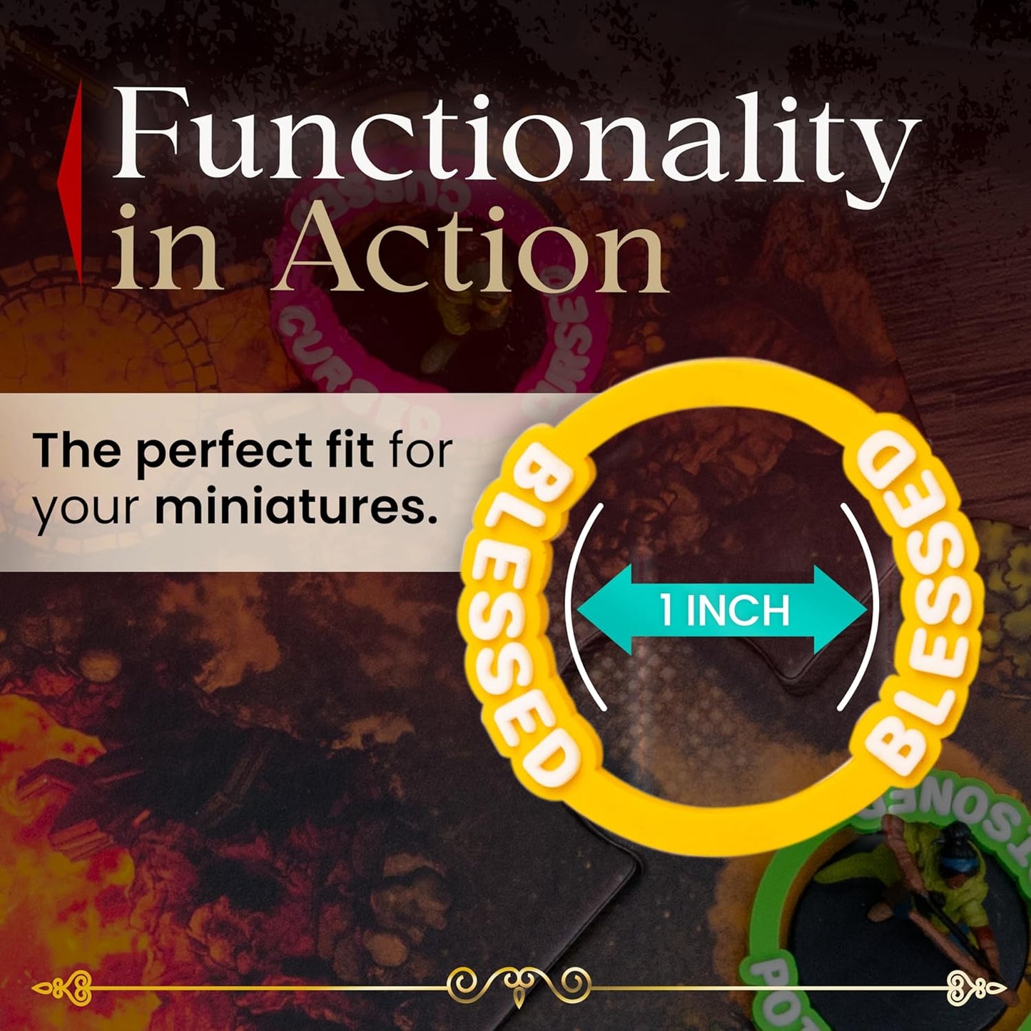 DND Condition Rings Set: 112 Vibrant DND Condition Markers to Eliminate Confusion - Great DND Gift in Exceptional Storage Box